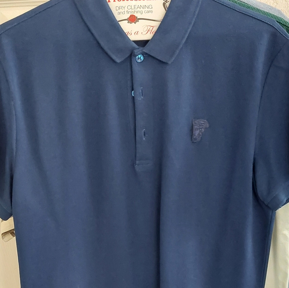 Versace Blue Polo Shirt